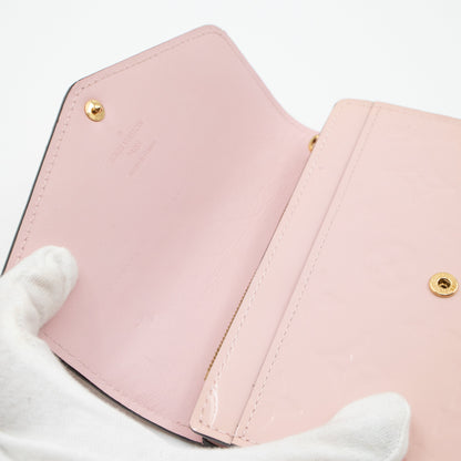 Louis-vuitton Sarah Compact Wallet Vernis Rose Ballerine