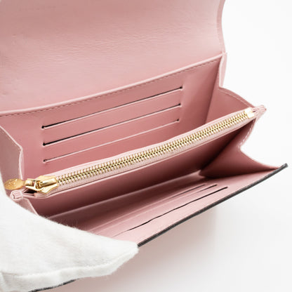 Louis-vuitton Sarah Compact Wallet Vernis Rose Ballerine