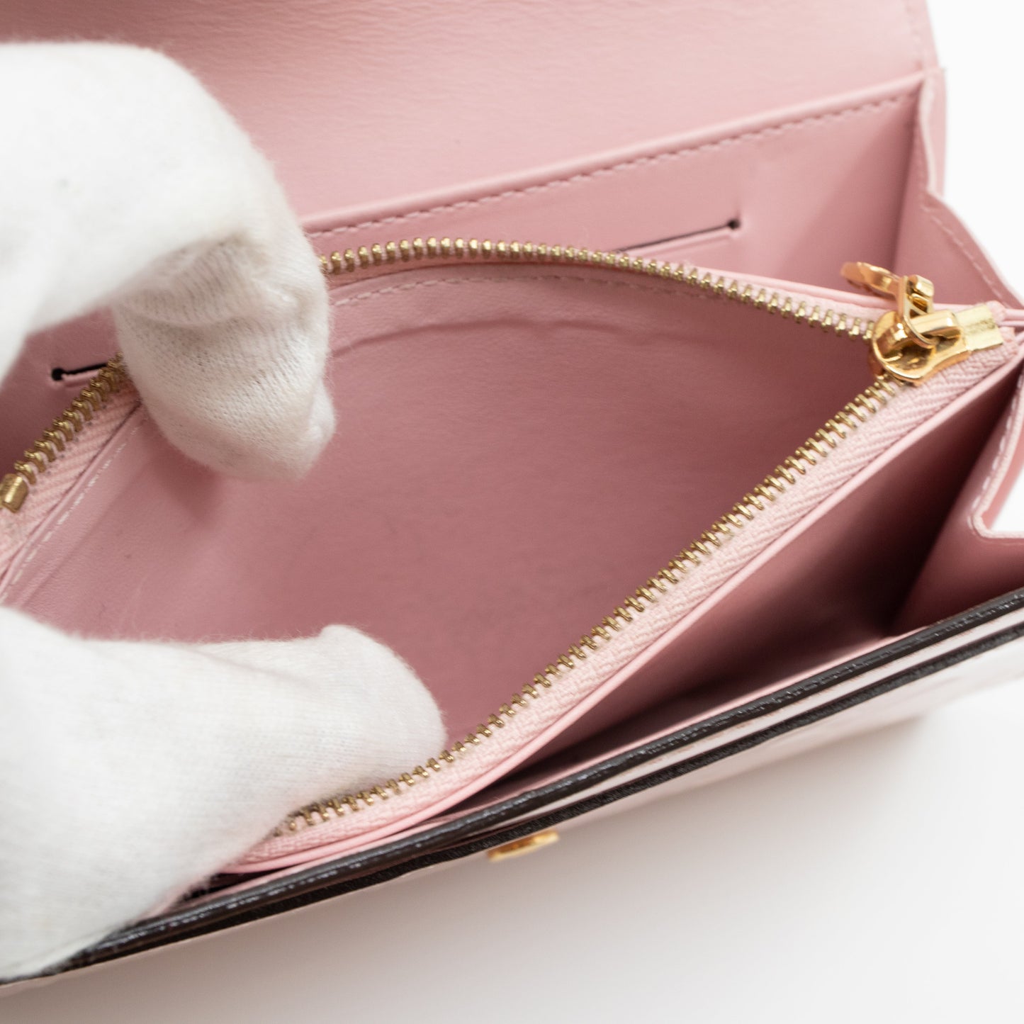 Louis-vuitton Sarah Compact Wallet Vernis Rose Ballerine
