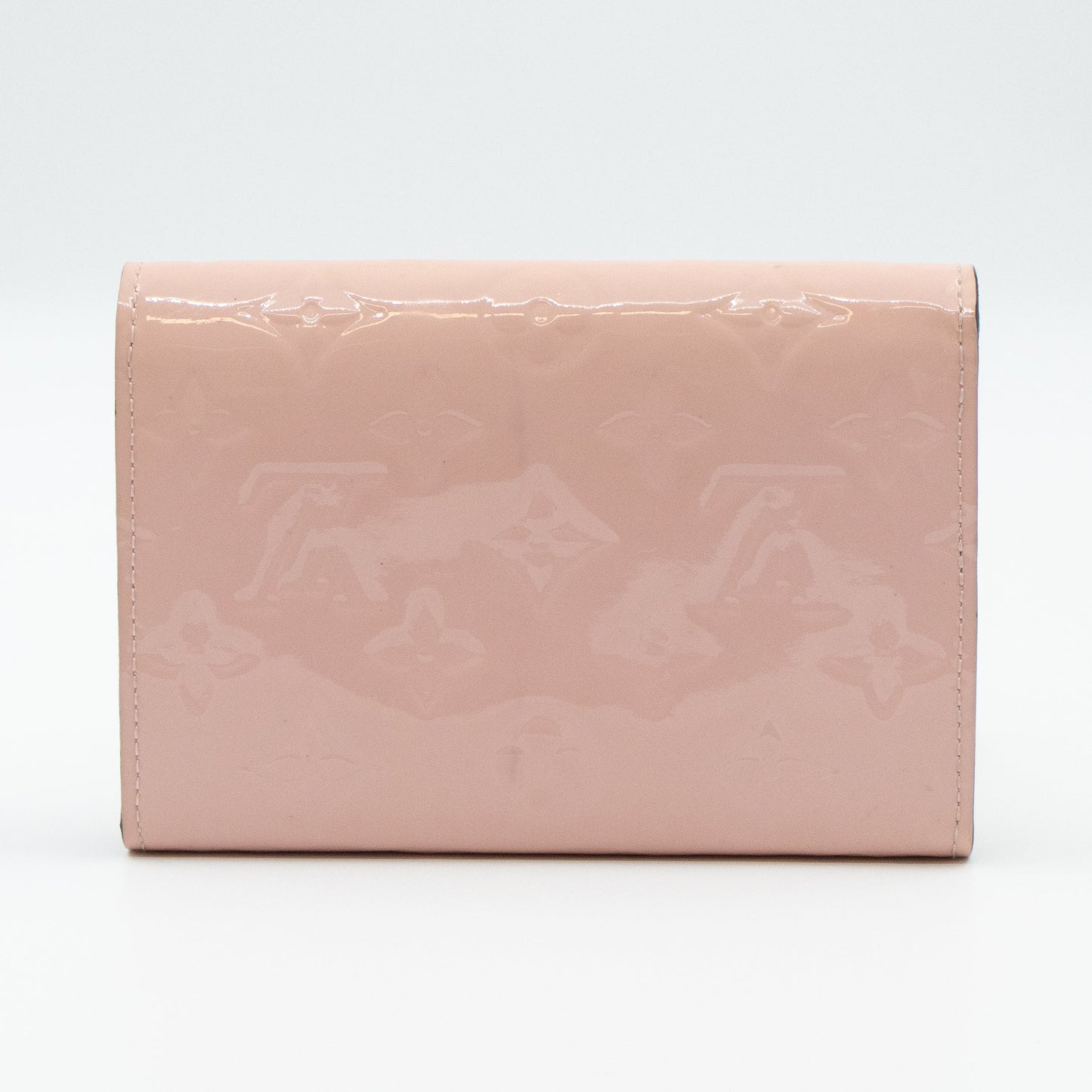 Louis-vuitton Sarah Compact Wallet Vernis Rose Ballerine