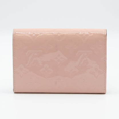 Louis-vuitton Sarah Compact Wallet Vernis Rose Ballerine