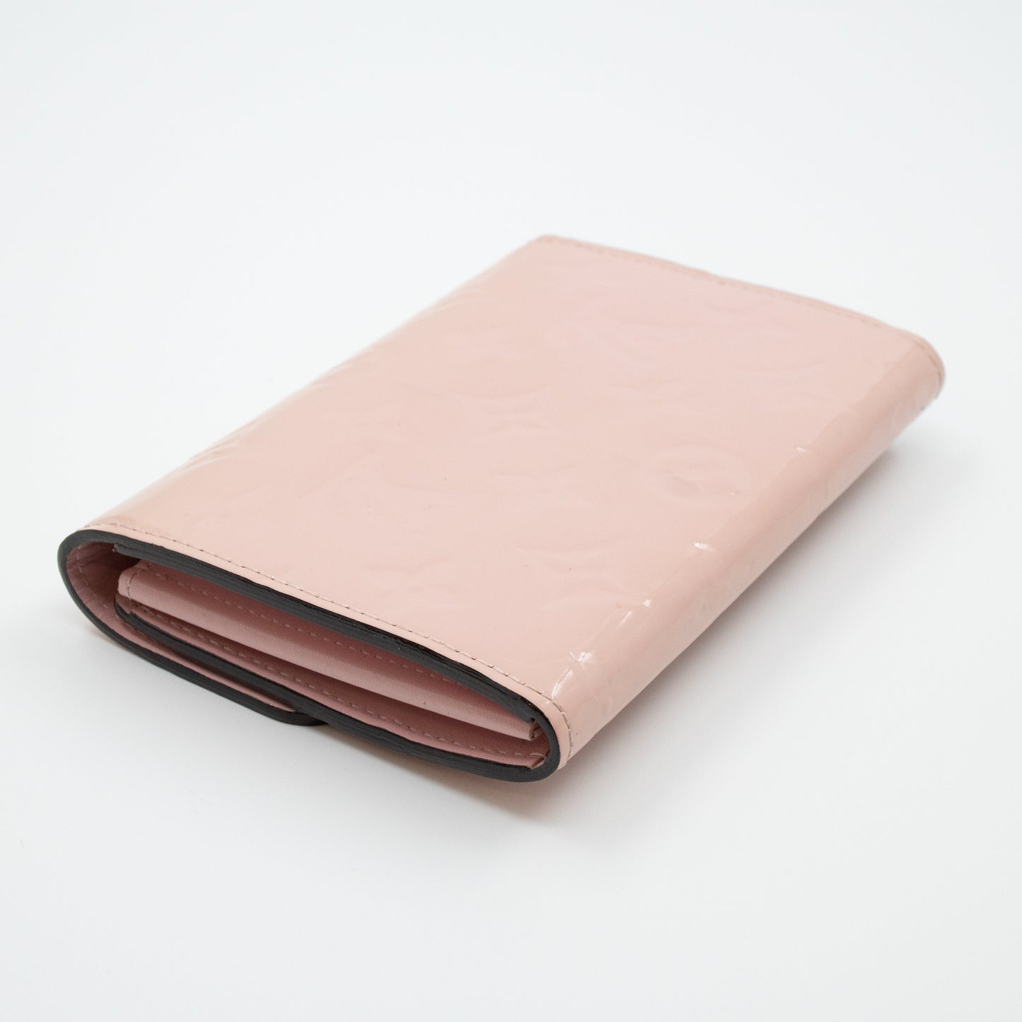 Louis-vuitton Sarah Compact Wallet Vernis Rose Ballerine