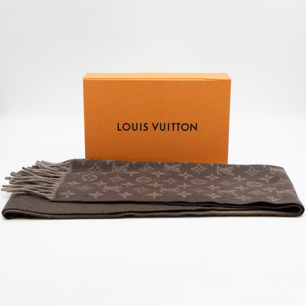 Louis-vuitton Monogram Gradient Scarf Hazelnut