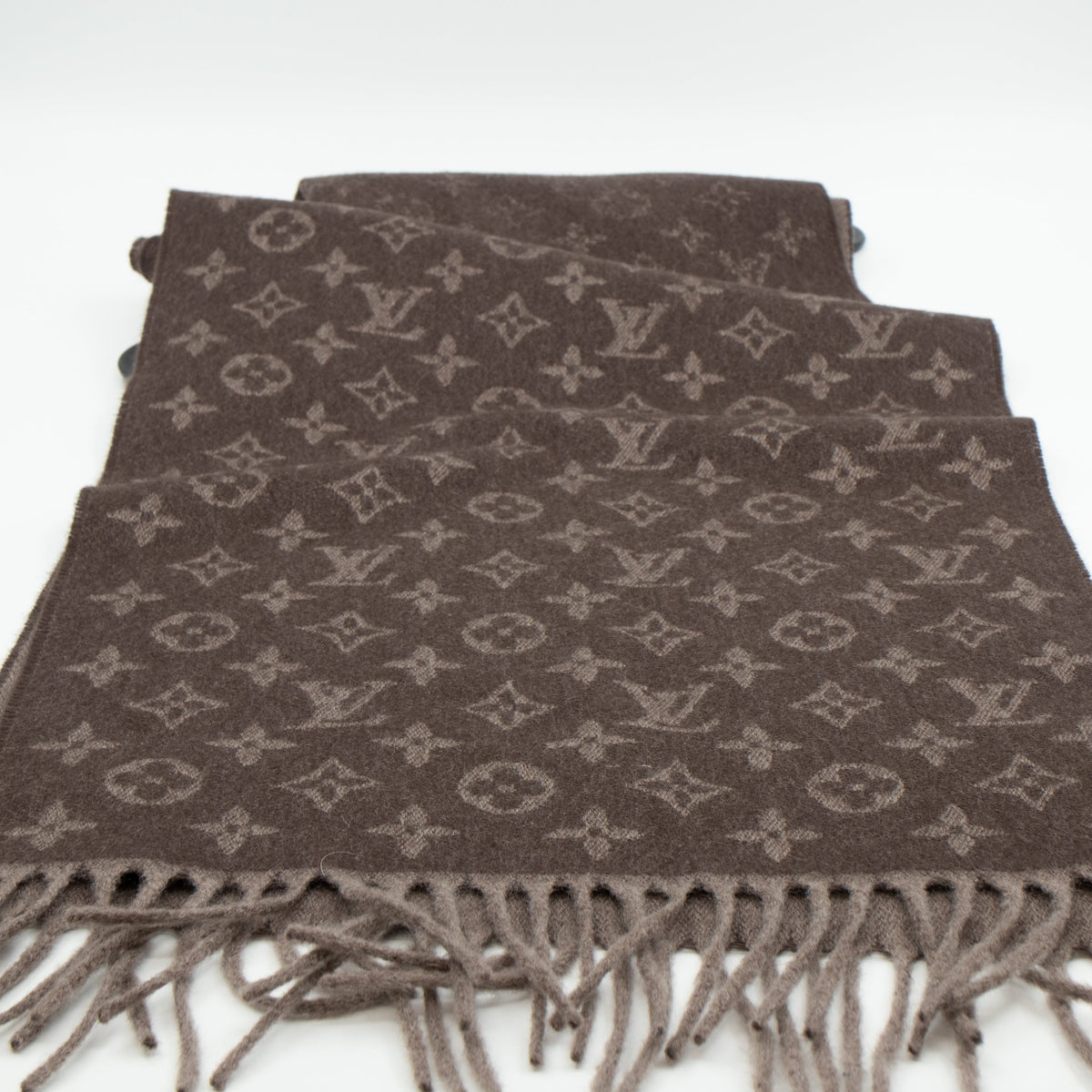 Louis-vuitton Monogram Gradient Scarf Hazelnut