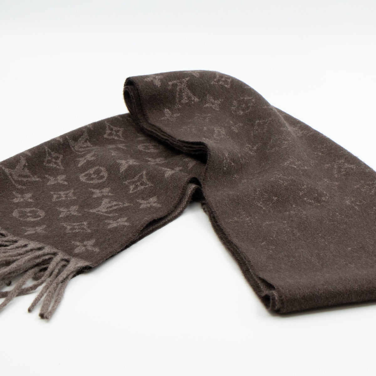 Louis-vuitton Monogram Gradient Scarf Hazelnut