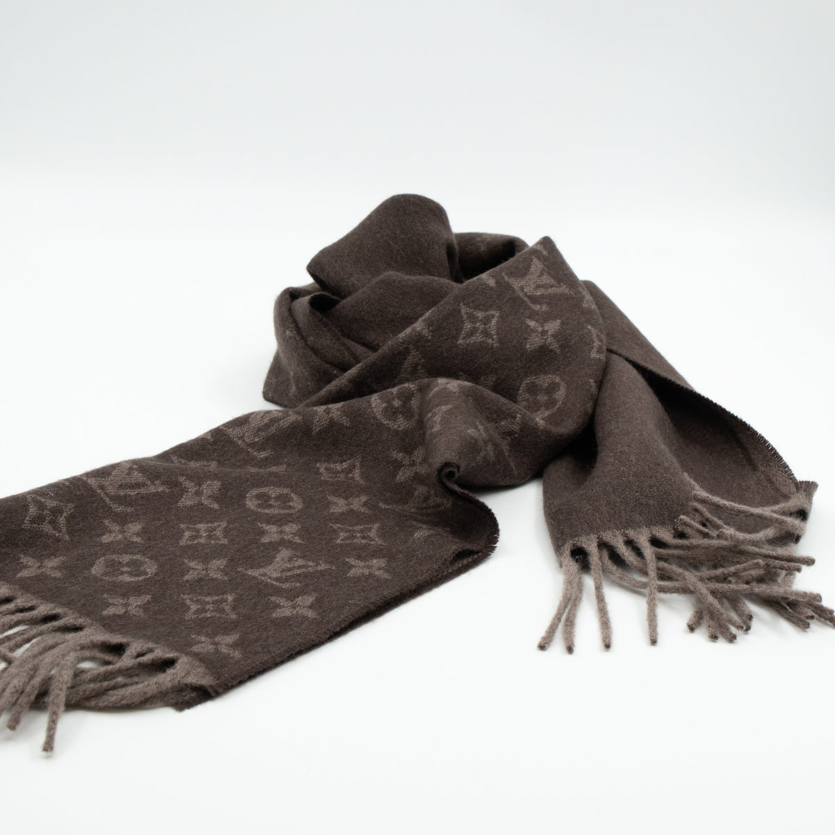 Louis-vuitton Monogram Gradient Scarf Hazelnut