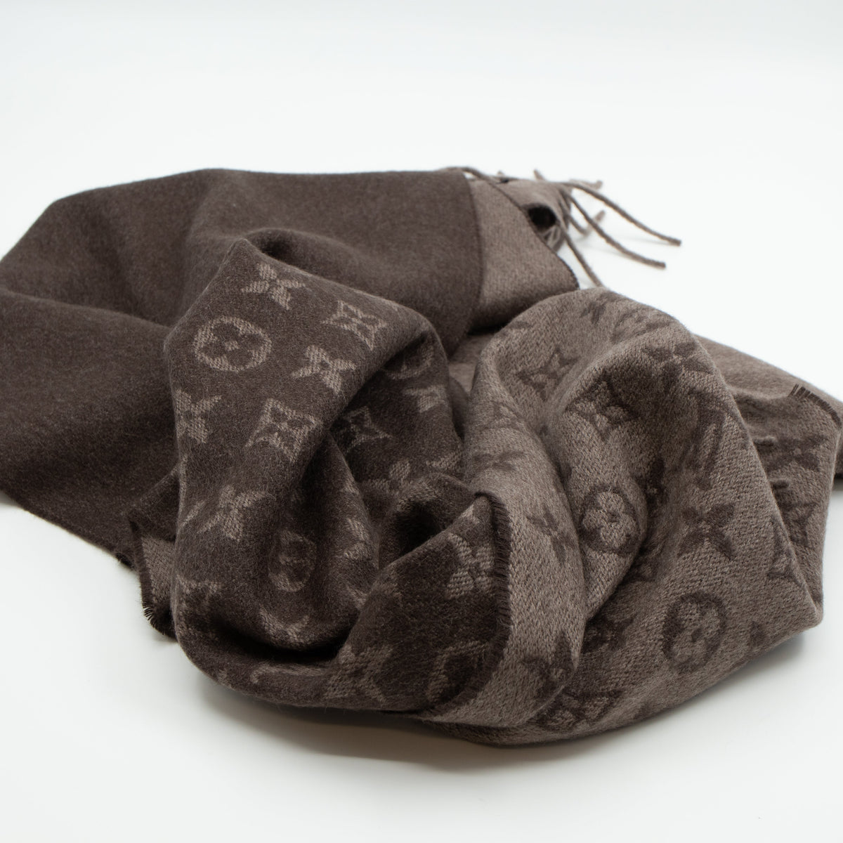Louis-vuitton Monogram Gradient Scarf Hazelnut