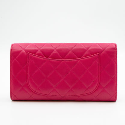 Classic Travel Wallet Four in One Pink Leather