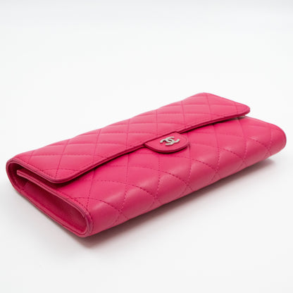 Classic Travel Wallet Four in One Pink Leather