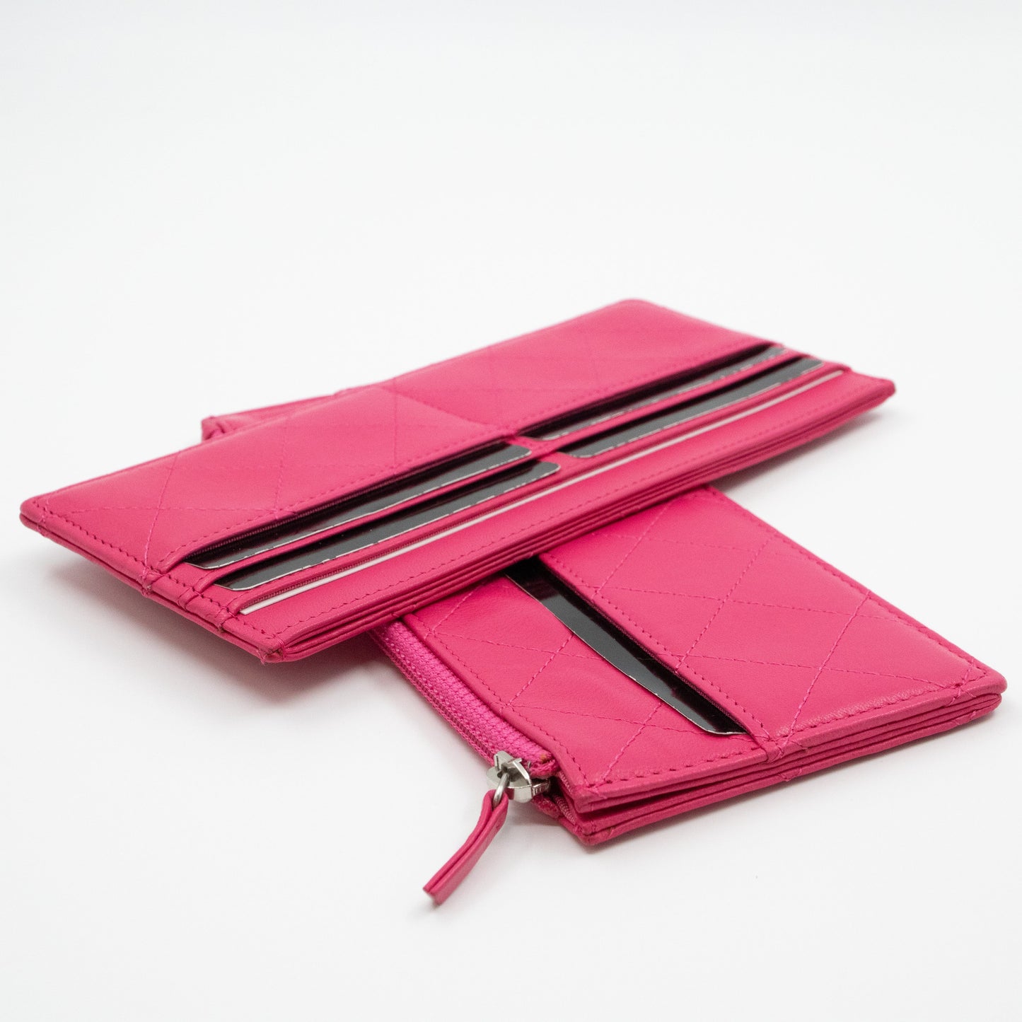 Classic Travel Wallet Four in One Pink Leather