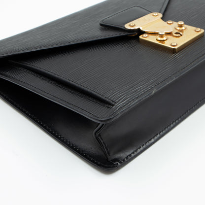 Louis-vuitton Dragonne Sellier Clutch Black Epi Leather