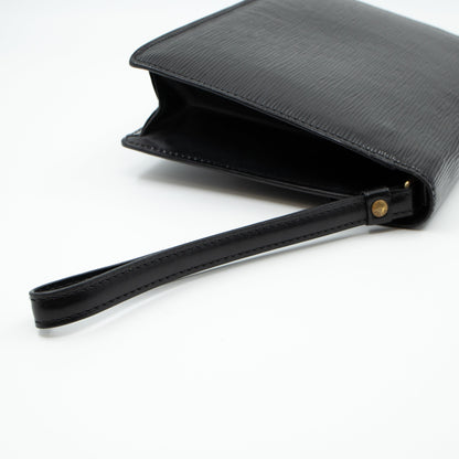 Louis-vuitton Dragonne Sellier Clutch Black Epi Leather