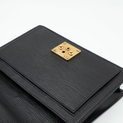 Louis-vuitton Dragonne Sellier Clutch Black Epi Leather