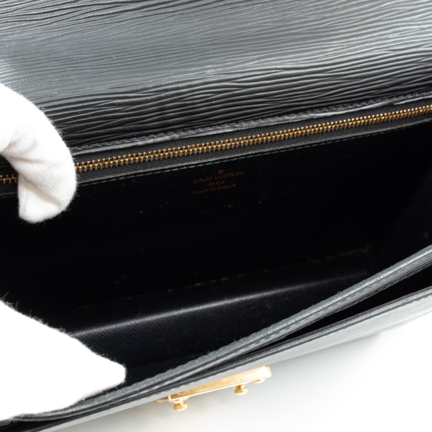 Louis-vuitton Dragonne Sellier Clutch Black Epi Leather