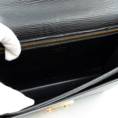 Louis-vuitton Dragonne Sellier Clutch Black Epi Leather