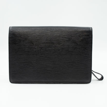 Louis-vuitton Dragonne Sellier Clutch Black Epi Leather