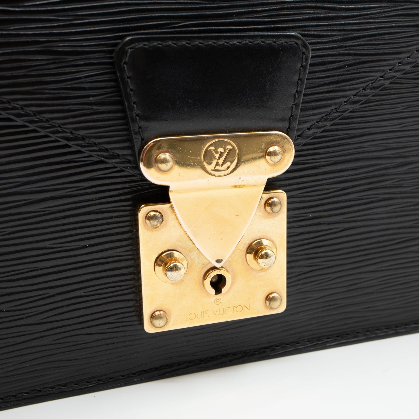 Louis-vuitton Dragonne Sellier Clutch Black Epi Leather