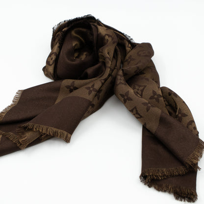 Louis-vuitton Monogram Shine Shawl Brown