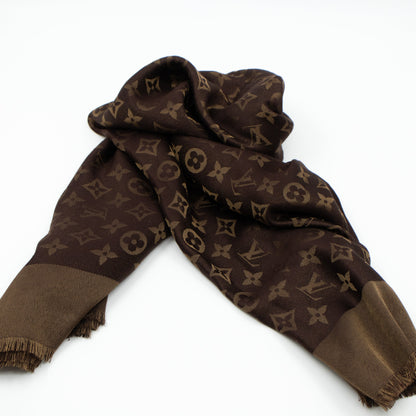 Louis-vuitton Monogram Shine Shawl Brown