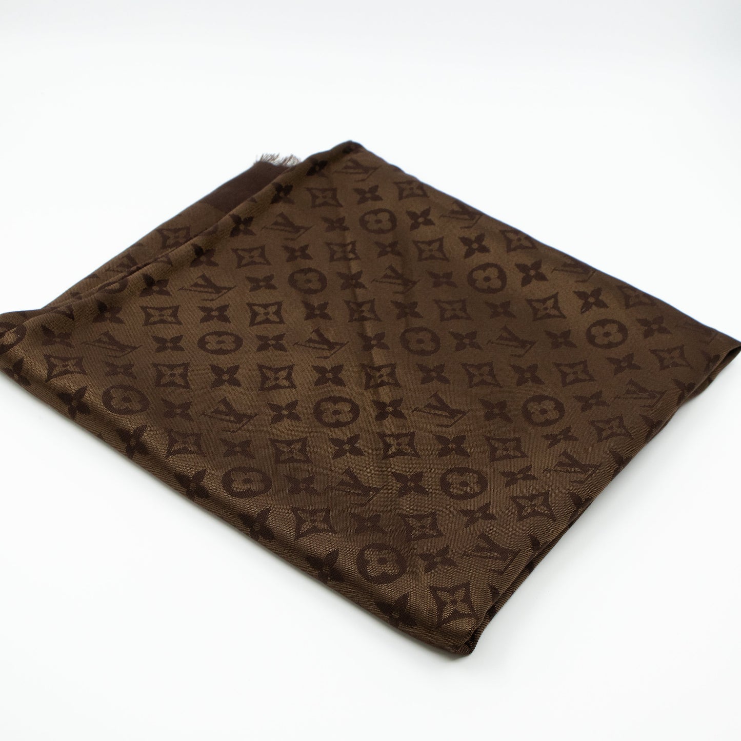 Louis-vuitton Monogram Shine Shawl Brown