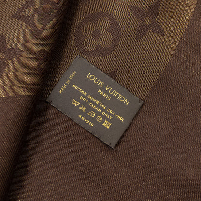 Louis-vuitton Monogram Shine Shawl Brown