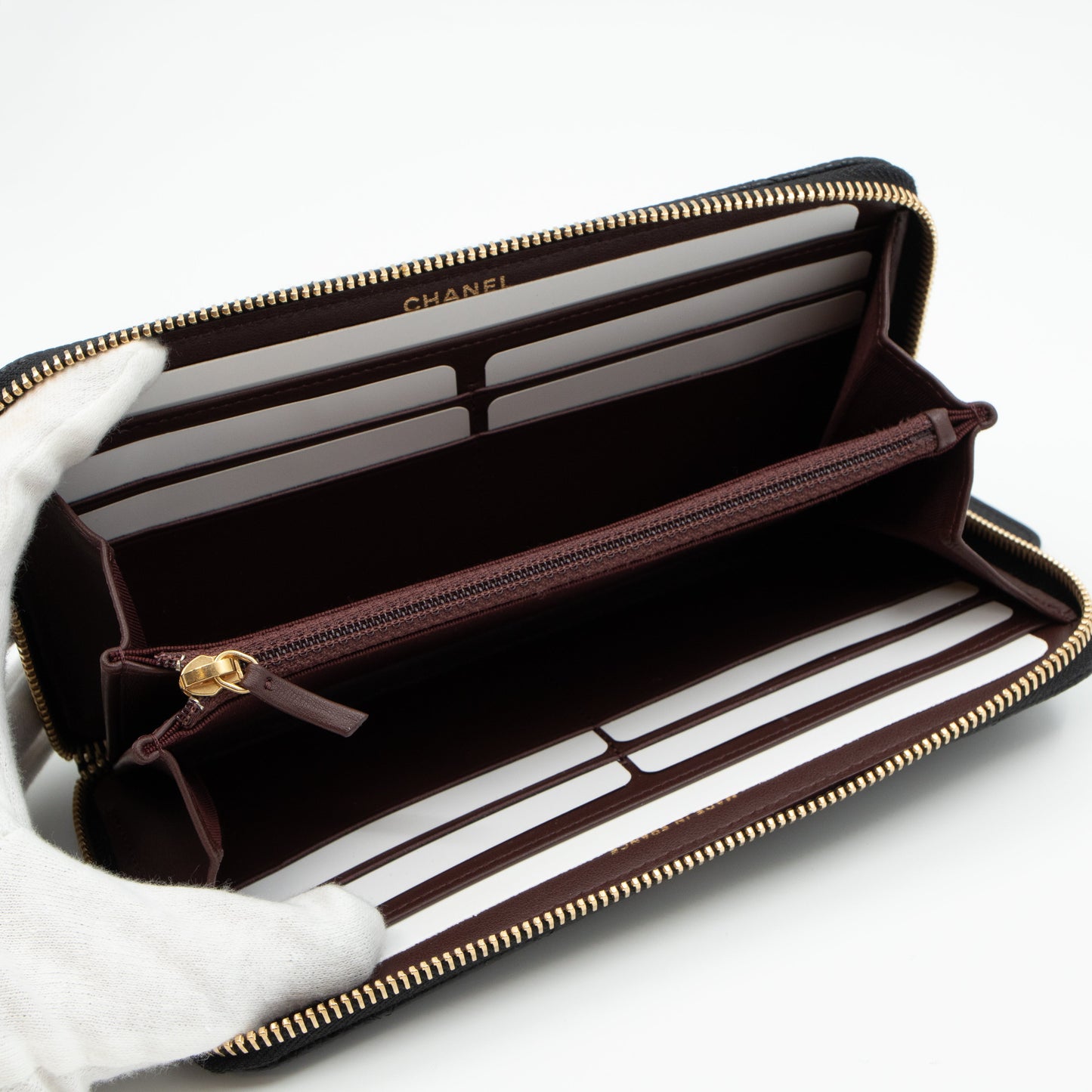 Classic Long Zipped Wallet Black Caviar