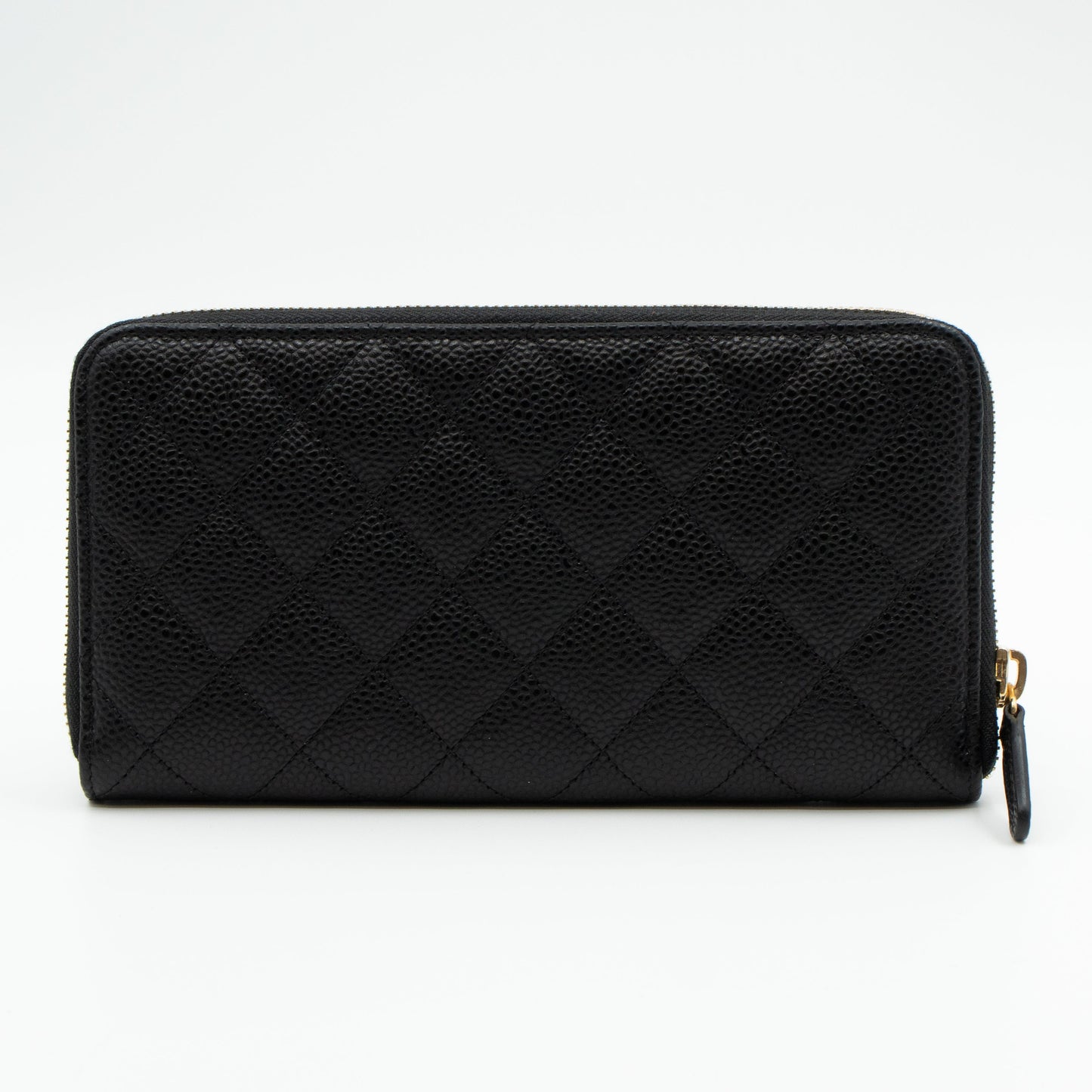 Classic Long Zipped Wallet Black Caviar