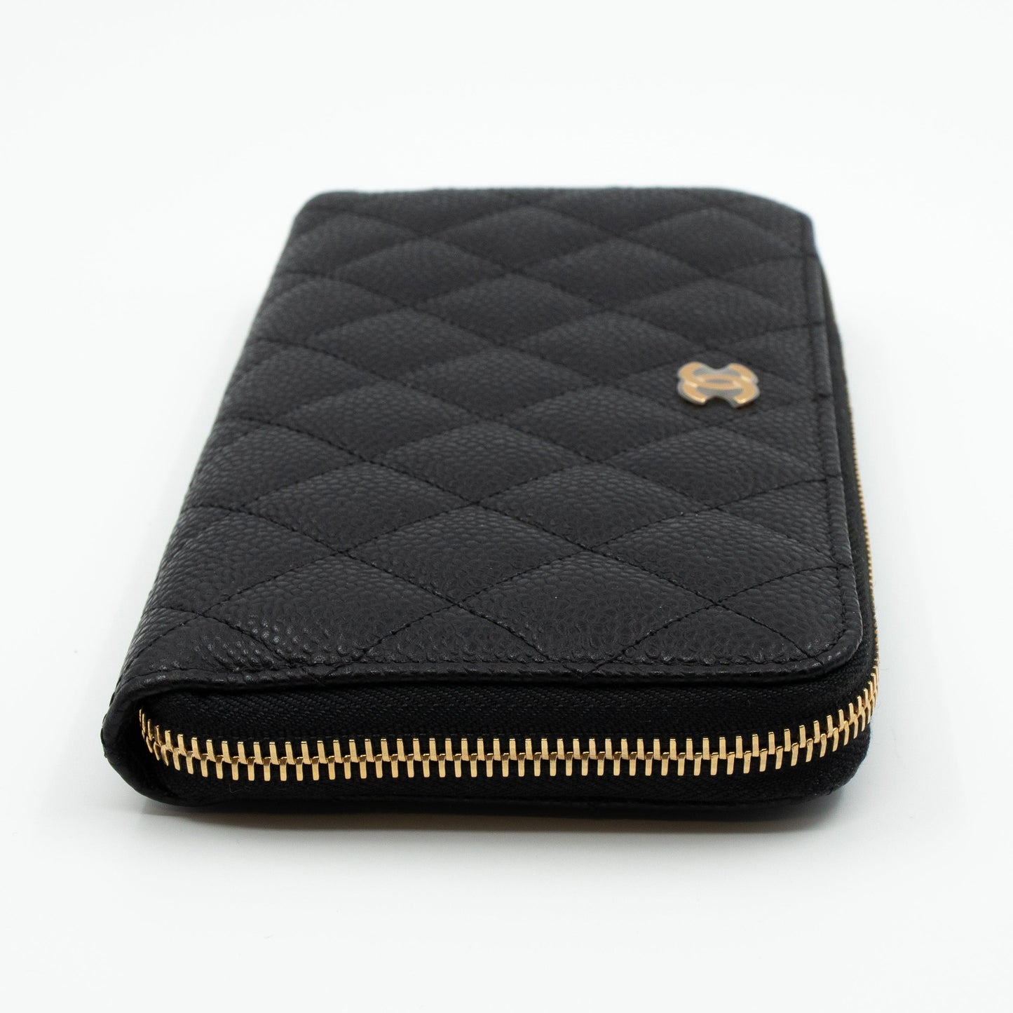 Classic Long Zipped Wallet Black Caviar