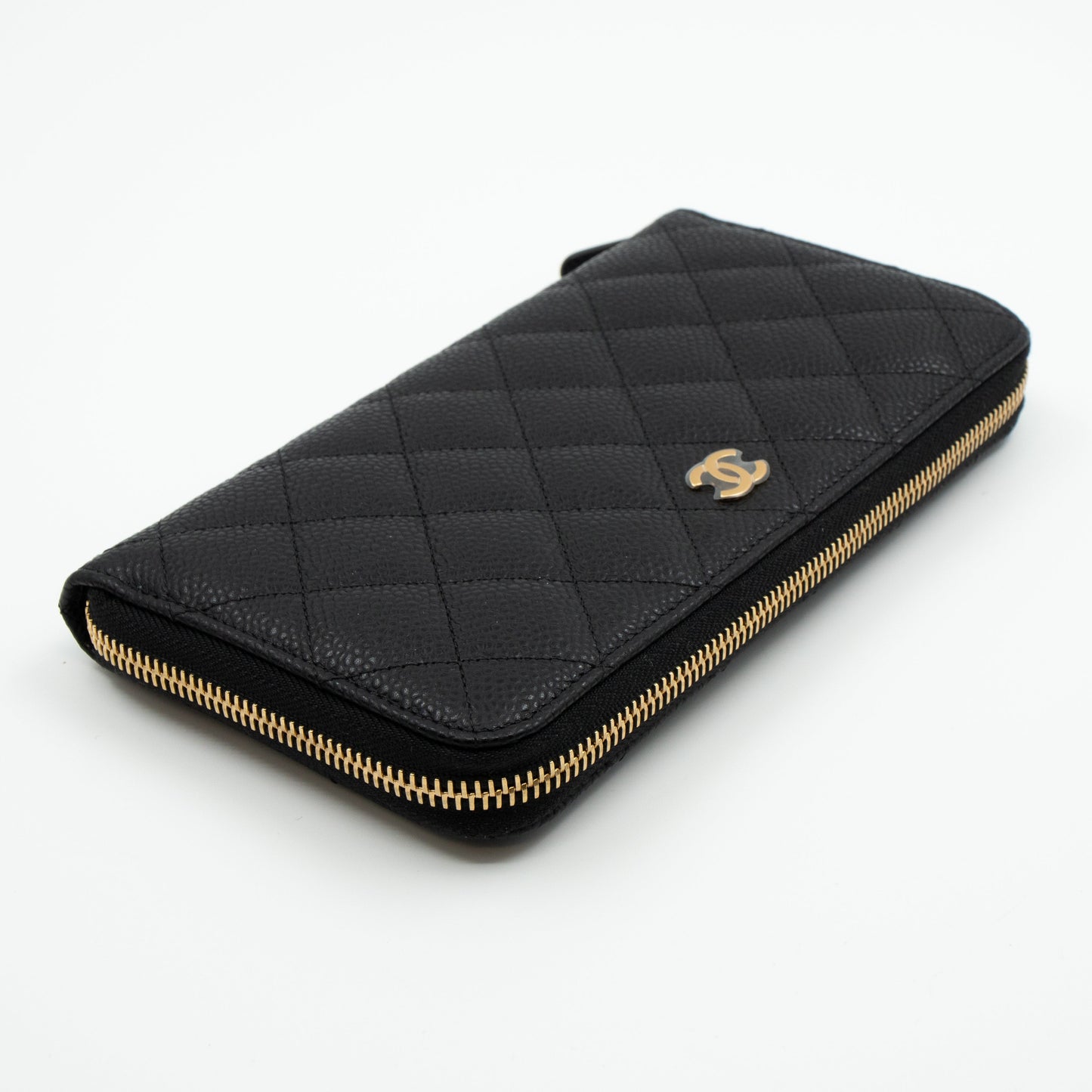 Classic Long Zipped Wallet Black Caviar