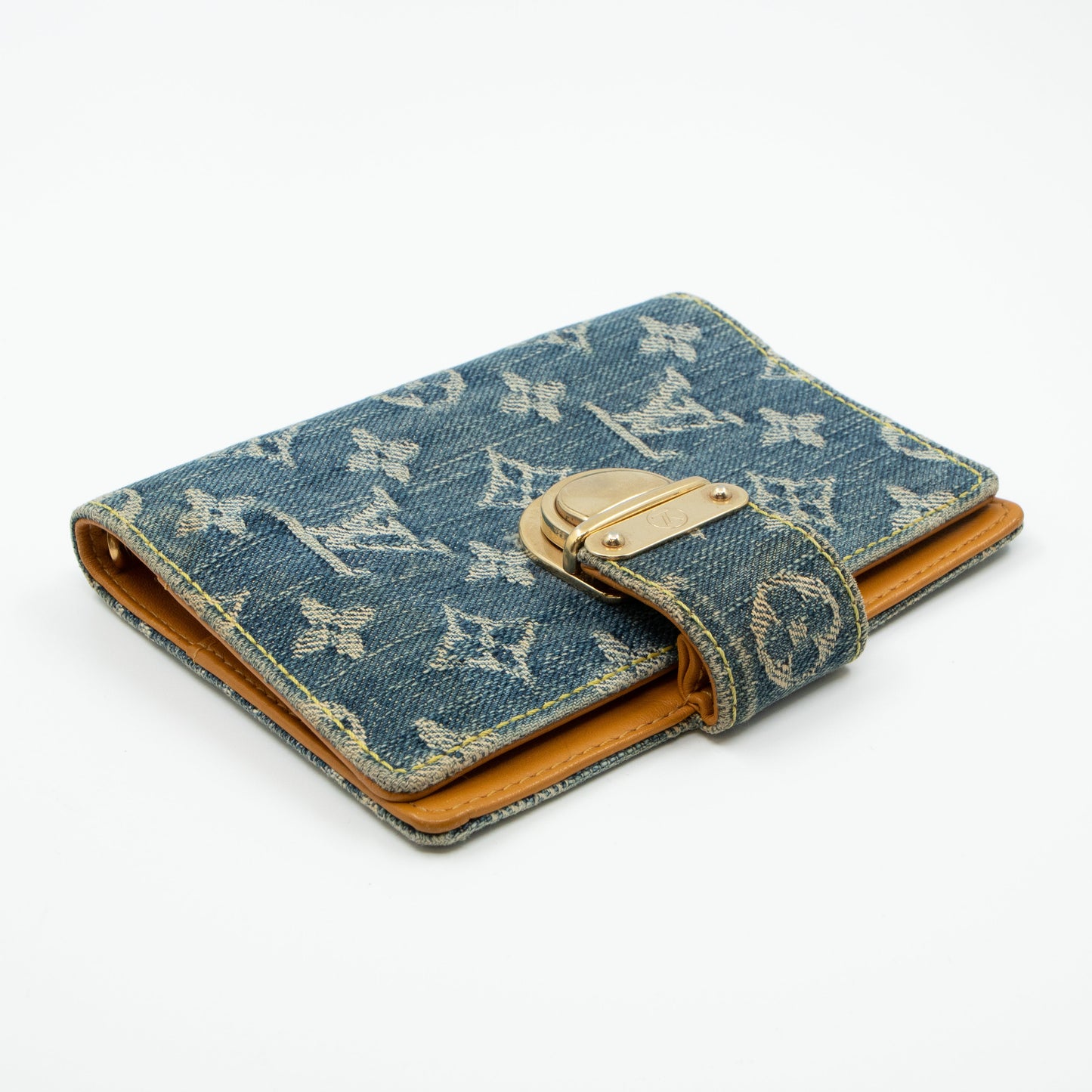 Louis-vuitton Small Ring Agenda Cover Denim