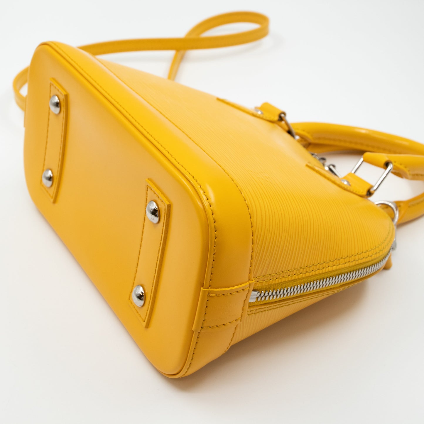 Louis-vuitton Alma BB Yellow Epi Leather
