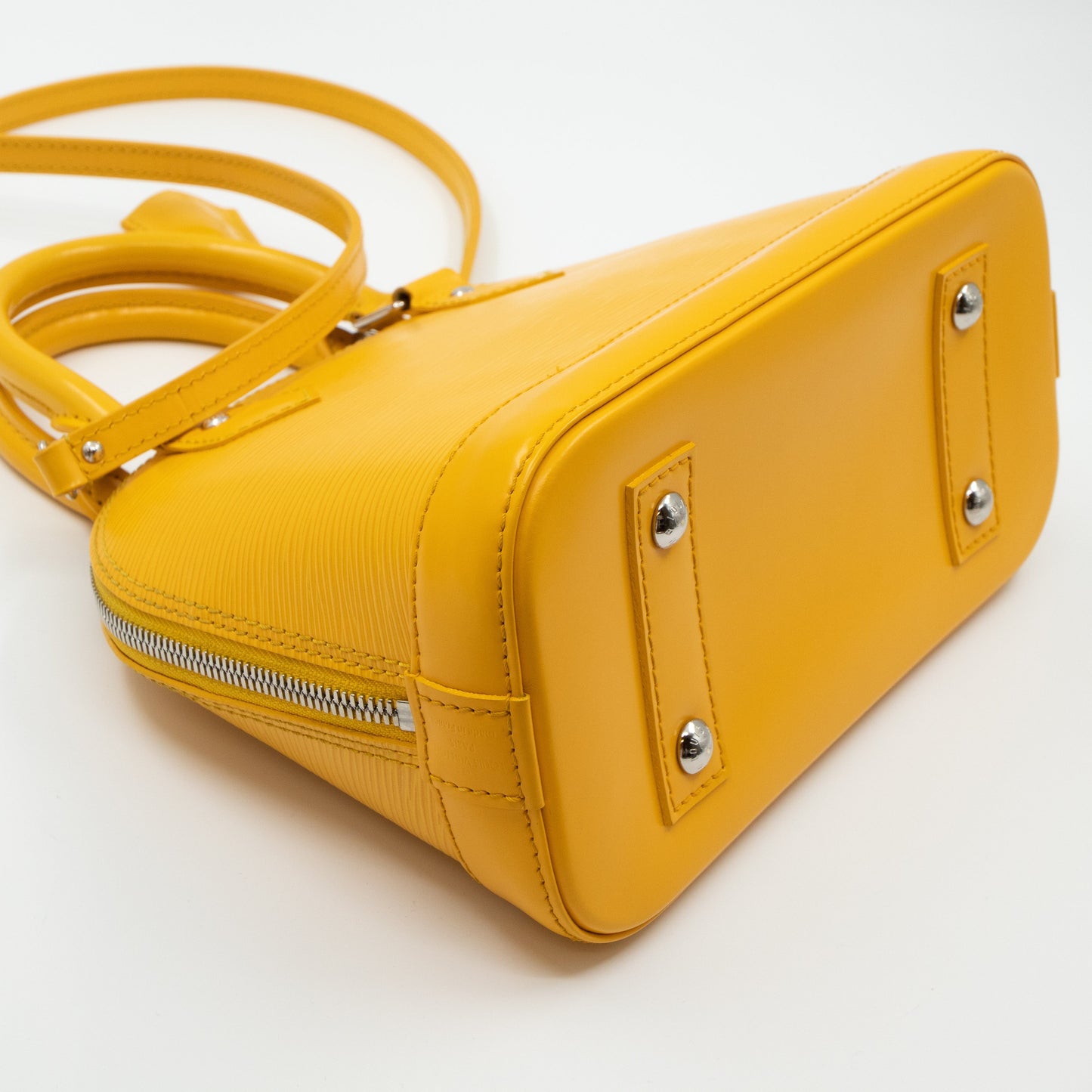 Louis-vuitton Alma BB Yellow Epi Leather