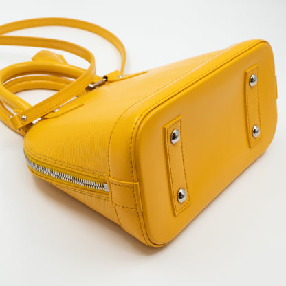Louis-vuitton Alma BB Yellow Epi Leather