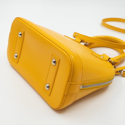 Louis-vuitton Alma BB Yellow Epi Leather