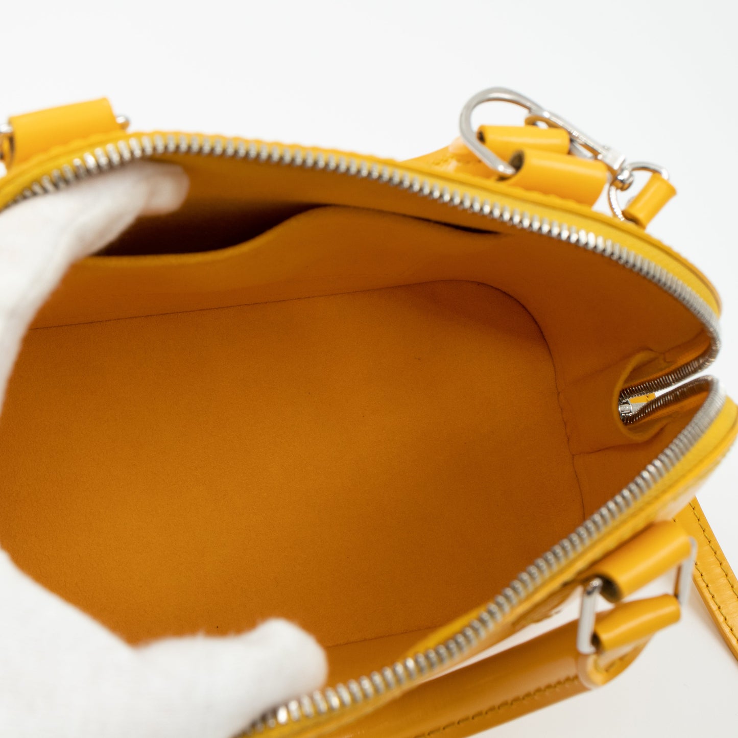 Louis-vuitton Alma BB Yellow Epi Leather