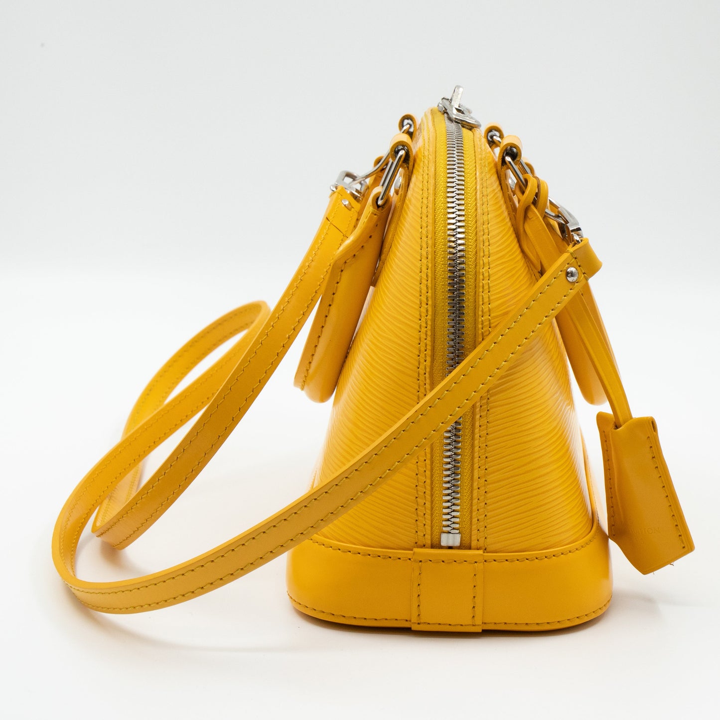 Louis-vuitton Alma BB Yellow Epi Leather