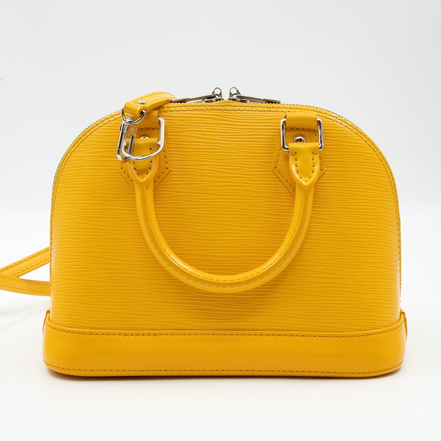 Louis-vuitton Alma BB Yellow Epi Leather