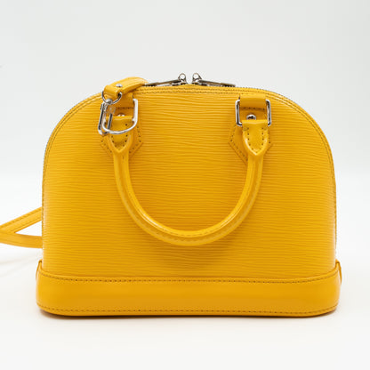 Louis-vuitton Alma BB Yellow Epi Leather
