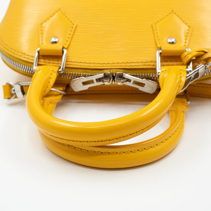 Louis-vuitton Alma BB Yellow Epi Leather