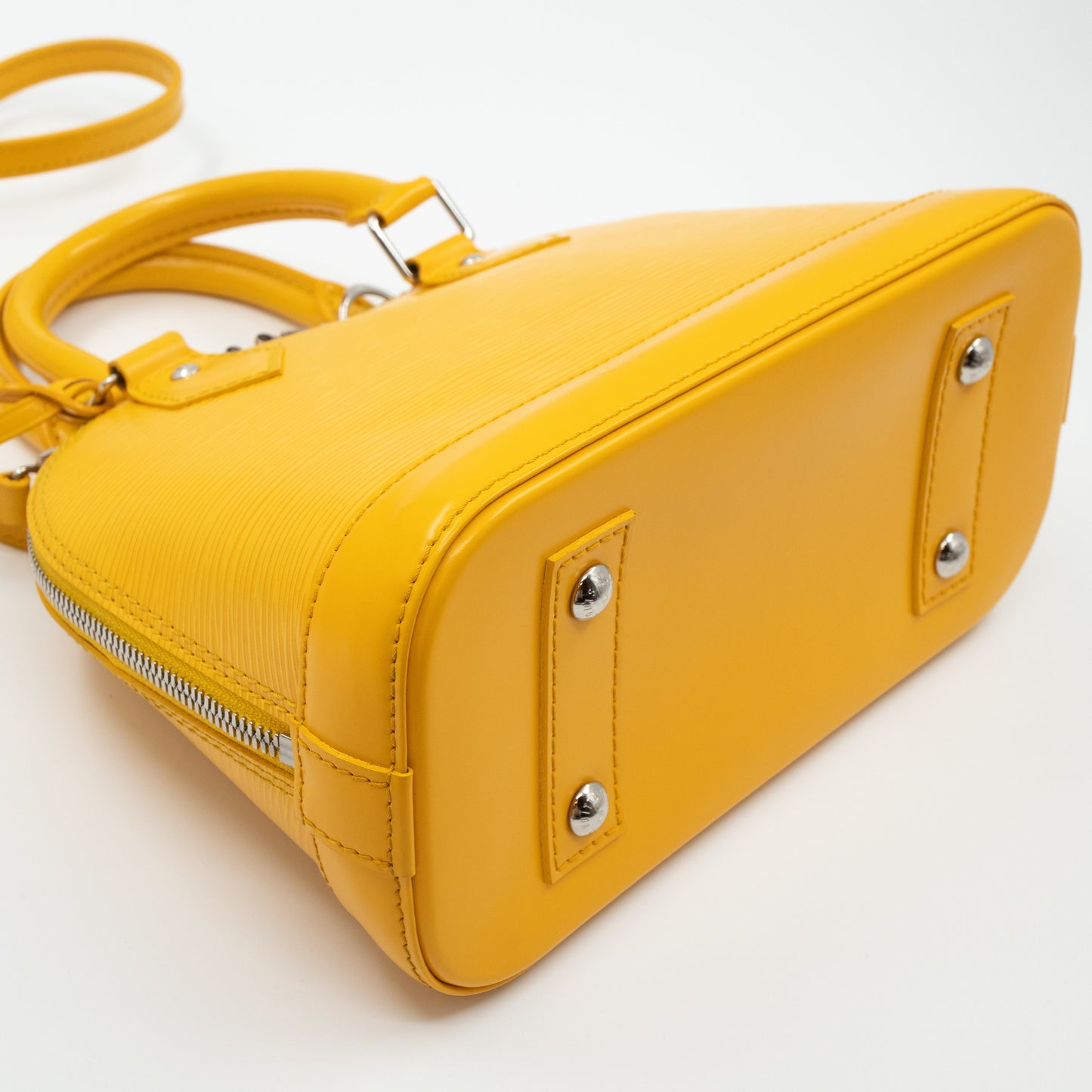 Louis-vuitton Alma BB Yellow Epi Leather