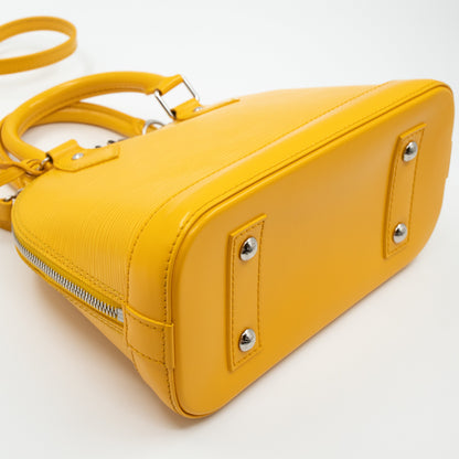 Louis-vuitton Alma BB Yellow Epi Leather