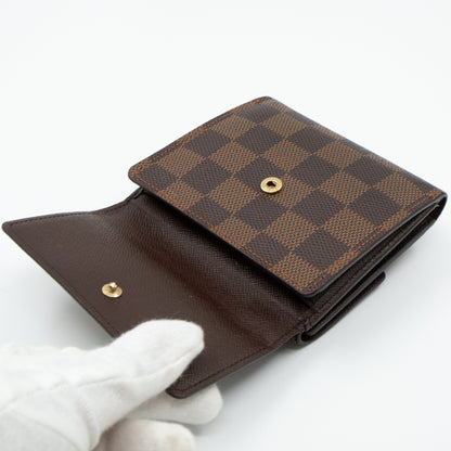 Louis-vuitton Elise Wallet Damier Ebene
