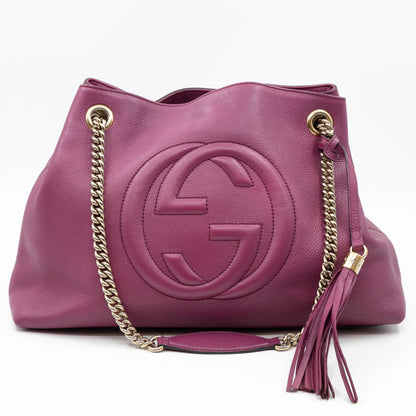 Soho Tassel Chain Purple Leather