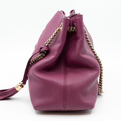 Soho Tassel Chain Purple Leather