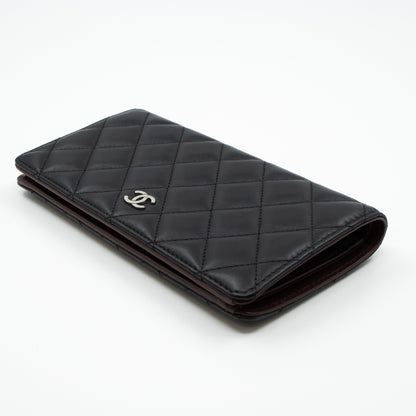 Classic Long Wallet Black Leather