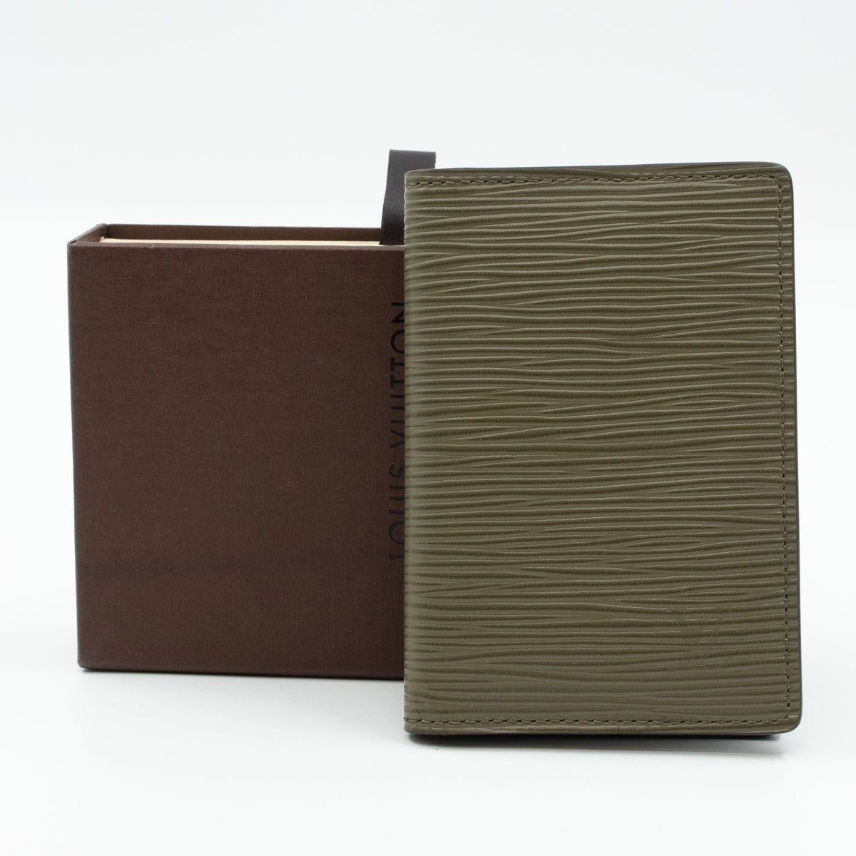 Louis-vuitton Pocket Organiser Khaki Epi Leather
