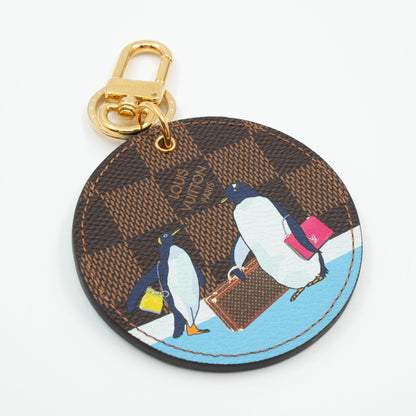 Louis-vuitton Illustre Charm Christmas Penguin Damier Ebene