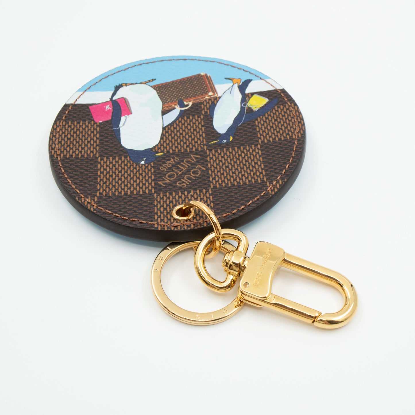 Louis-vuitton Illustre Charm Christmas Penguin Damier Ebene