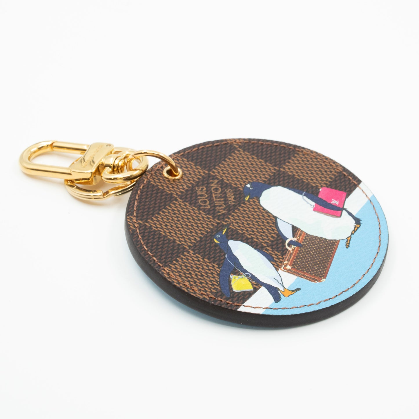 Louis-vuitton Illustre Charm Christmas Penguin Damier Ebene