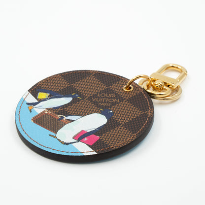 Louis-vuitton Illustre Charm Christmas Penguin Damier Ebene